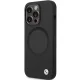 BMW dėklas iPhone 14 Pro Max telefonui Signature Liquid Silicone MagSafe, juodas