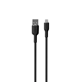 Puro Soft USB-A to Lightning Cable, 1.5m, Black
