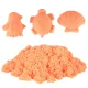 Kinetinis smėlis maišelyje, 1 kg, oranžinis
