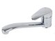 Kitchen Sink Faucet with Long Spout, Chrome