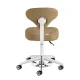 Kosmetologinė kėdė-taburetė Azzurro 156-F bump-up, smėlio spalvos