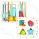 Elastic Sensory Cube - Shape Sorter with 10 Blocks