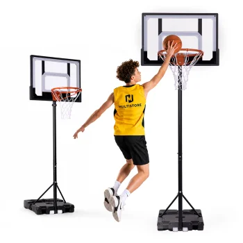 Laisvai pastatomas krepšinio stovas Movepro, reguliuojamas iki 210 cm