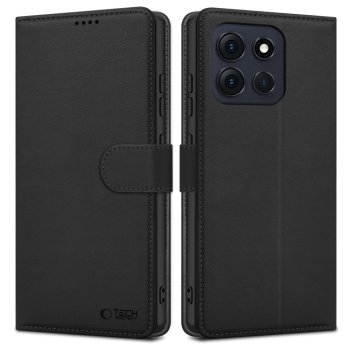 Tech-Protect atverčiamasis dėklas Motorola Moto G56 5G, juodas