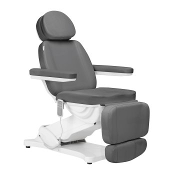 Elektrinis kosmetologinis krėslas Sillon Classic, 3 varikliai, pilkas