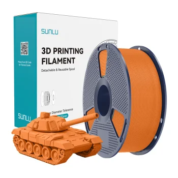 Sunlu PLA+ High-Speed 3D spausdinimo gija 1.75mm, oranžinė