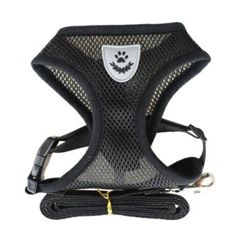 Reflective No-Pull Harness for Dogs and Cats Size S, Black