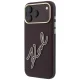 Karl Lagerfeld Smooth Big Resin Signature dėklas iPhone 18 Pro Max / 17 Pro Max, bordo