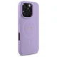 Guess Saffiano MagSafe dėklas iPhone 16 Pro telefonui, violetinis