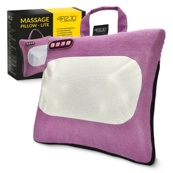 Šildoma Shiatsu masažinė pagalvė 4FIZJO LITE, rožinė