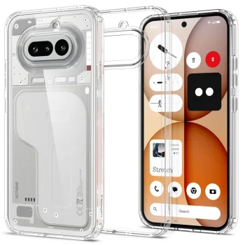 Dėklas Spigen Ultra Hybrid telefonui Nothing Phone 4A, skaidrus