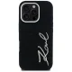 Karl Lagerfeld Signature Denim dėklas, skirtas iPhone 16 Pro Max, juodas