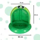 Inflatable Kids Pool with Canopy Frog, 95 cm