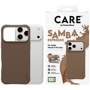 PanzerGlass iPhone 17 Pro Max Case CARE Fashionable Samba MagSafe, Brown