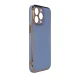 Dėklas iPhone 12 Pro Max Lighting Color Case, TPU, mėlynas su aukso rėmeliu
