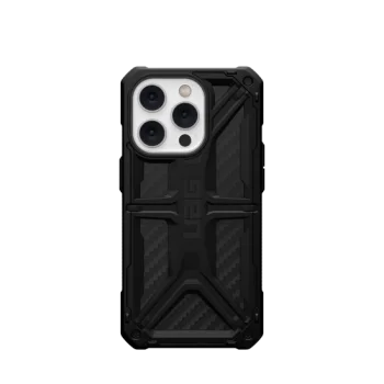 UAG Monarch dėklas iPhone 14 Pro telefonui, juodos anglies spalvos