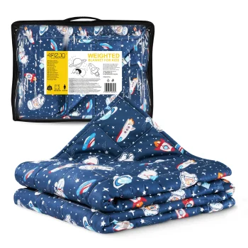 Sunkioji antklodė vaikams 4Fizjo 1668, 4 kg, 100x150 cm, tamsiai mėlyna