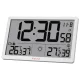 Meteorologinė stotelė ir sieninis laikrodis Kienzle Jumbo NEO LCD, baltas