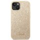 Guess Glitter Script dėklas iPhone 14 Plus / 15 Plus, auksinis