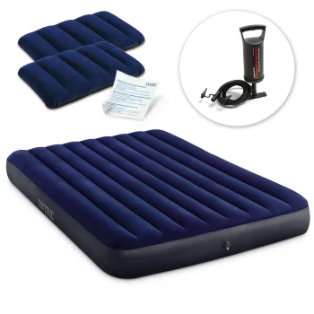 Intex 64765 Double Airbed 203x152x25 cm with Pump and Pillows
