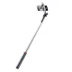 Asmenukių lazda - trikojis WH181D-Y1S (1.75m) su dviguba LED lempa, juodas