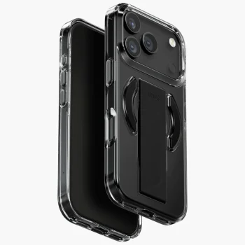 Uniq Heldro Air dėklas, skirtas iPhone 17 Pro su Magclick, juodas