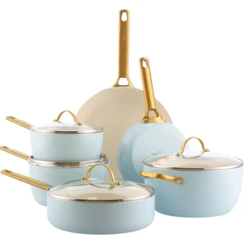 Puodų ir keptuvių rinkinys GreenPan Padova Reserve, 6 vnt., Light Blue