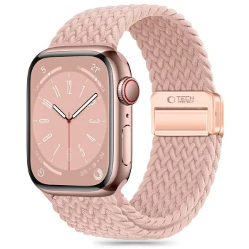 Tech-Protect Nylonmag dirželis Apple Watch (42 / 44 / 45 / 49 mm), rožinis
