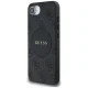 Guess 4G Circle Classic Logo MagSafe dėklas, skirtas iPhone 16e, juodas