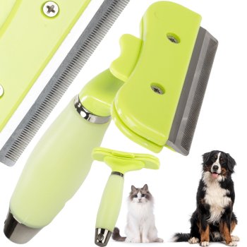 Pet Hair Trimmer Brush for Dogs, Cats and Horses, Green