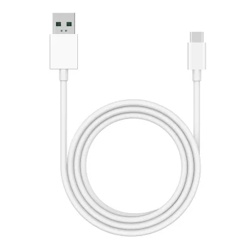 USB laidas OPPO DL129, USB-A į USB-C, 8 A, 1 m, baltas