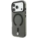 BMW MagSafe dėklas iPhone 18 Pro / 17 Pro, Sign Frosted IML Metal Logo, pilkas