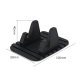 Universalus silikoninis telefono laikiklis Nano Pad, juodas