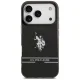 U.S. Polo Assn. dėklas iPhone 17 Pro su MagSafe, juodas