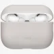 Apsauginis dėklas ausinėms Uniq Lino Silicone AirPods Pro, smėlio spalvos