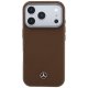 Mercedes-Benz dėklas iPhone 17 Pro telefonui, rudas
