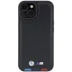 Apple iPhone 15 6,1\" BMW Leather Stamp Tricolor Case Cover (BMHCP15S22PTDK), Black