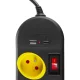 Maclean MCE508 B ilgintuvas-šakotuvas, 4 lizdai, USB-A/C, 1.5 m, juodas