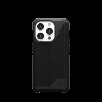 UAG Metropolis LT MagSafe dėklas iPhone 15 Pro telefonui, Kevlar Black