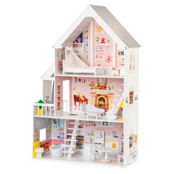 Medinis lėlių namelis Ecotoys Powder Residence 4127 XXL