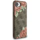 Guess 4G Flowers Print MagSafe dėklas iPhone 16e, rudas