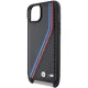 BMW iPhone 15 / 14 / 13 dėklas M Edition Carbon Tricolor Lines & Strap, juodas