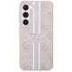 Samsung Galaxy S23 (SM-S911) Guess 4G Printed Stripe Case Cover (GUHCS23SP4RPSP), Pink