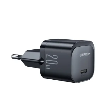 Joyroom JR-TCF02 Mini USB C Charger 20W PD, Black