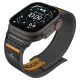 Spigen Athlex Air 2 dirželis Apple Watch (44 / 45 / 46 / 49 mm), juodas ir oranžinis
