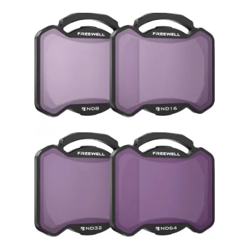 Freewell 4 ND filtrų rinkinys (ND8, ND16, ND32, ND64), skirtas DJI Avata 2