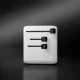 SBS universalus kelioninis adapteris 2xUSB-C / 1xUSB-A, baltas