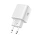 Tech-Protect NCA20 PD 20W QC3.0 įkroviklis su USB-C laidu 100cm, baltas