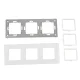 Trigubas stiklinis rėmelis Maclean MCE731W, 228 x 86 mm, baltas