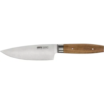Gefu ENNO virtuvinis šefo peilis 15 cm, sidabrinis / rudas